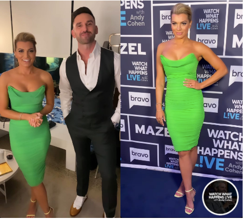 Lindsay Hubbard’s Neon Green Strapless Dress