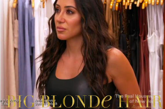 Melissa Gorga’s Black Leather Crop Top