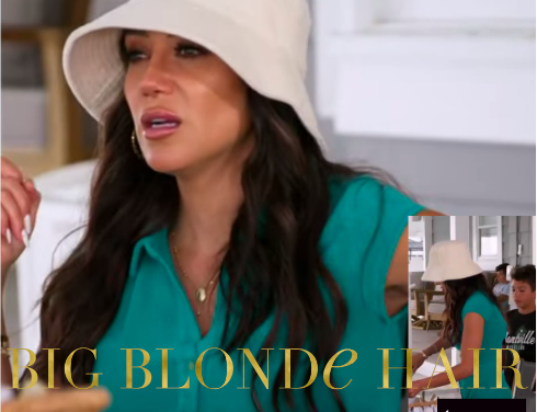 Melissa Gorga’s Teal Ruched Dress