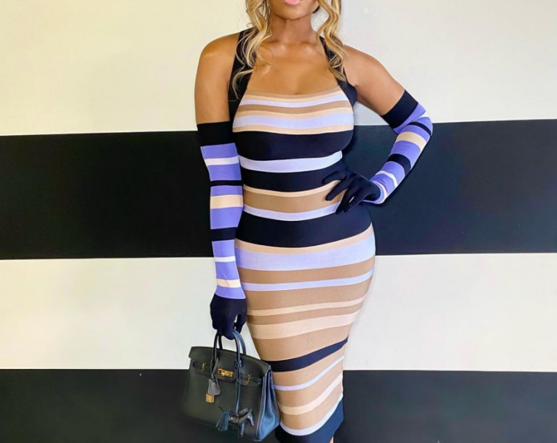 Marlo Hampton’s Striped Bandage Dress