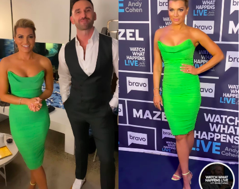 Teresa Giudice’s Pink Glitter Confessional Dress