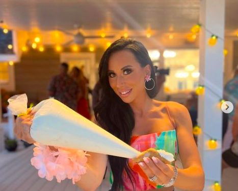 Rachel Fuda’s Tropical Print Top and Skirt Set