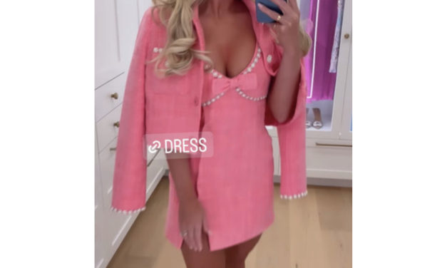 Madsion LeCroy’s Pink Bow Embellished Dress