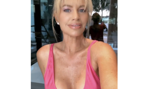 Caroline Stanbury’s Pink Satin Dress