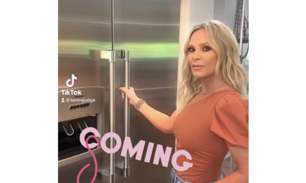 Tamra Judge’s Orange One Shoulder Bodysuit