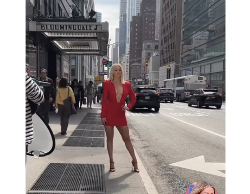 Ariana Madix’s Red Long Sleeve Mini Dress