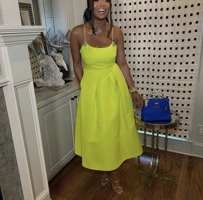 Marlo Hampton’s Neon Midi Dress