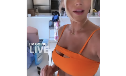 Madison LeCroy’s Orange Cutout Bikini