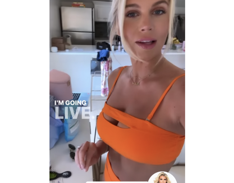 Madison LeCroy’s Orange Cutout Bikini