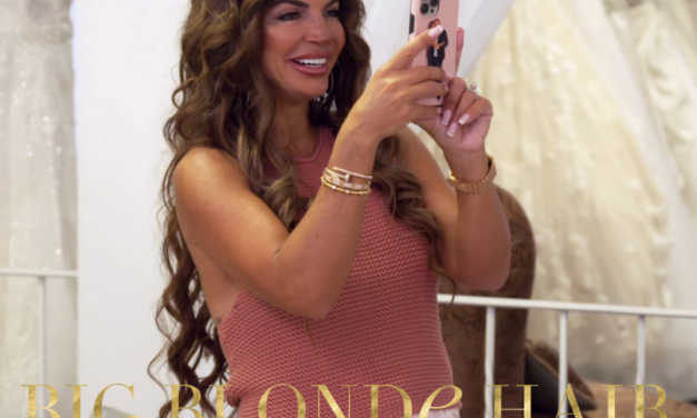 Teresa Giudice’s Pink Crochet Halter Top