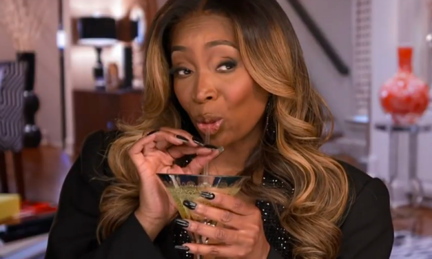 Marlo Hampton’s Black Embellished Lapel Blazer