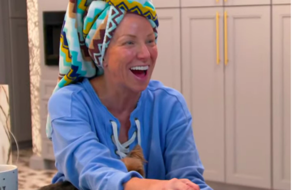 Margaret Josephs’ Blue Lace Up Sweatshirt