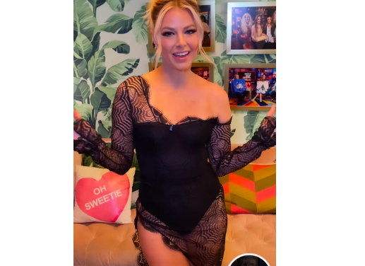 Ariana Madix’s Black Lace Dress on Watch What Happens Live