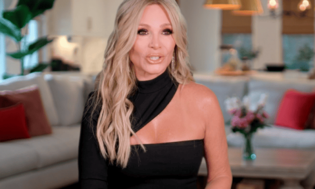 Tamra Judge’s Black One Sleeve Confessional Look