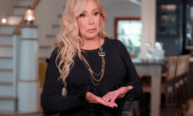Shannon Beador’s Black Fringe Trim Confessional Dress