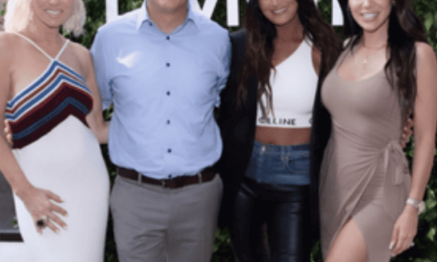 Melissa Gorga’s Tan Tie Front Wrap Dress