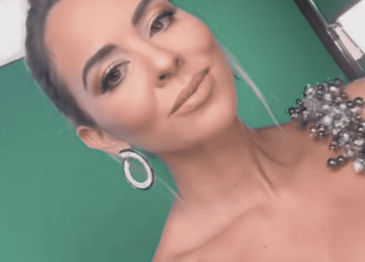 Nicole Martin’s Embellished Strap Heart Top