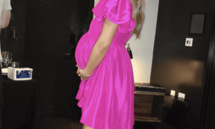 Stassi Schroeder’s Pink Puff Sleeve Dress