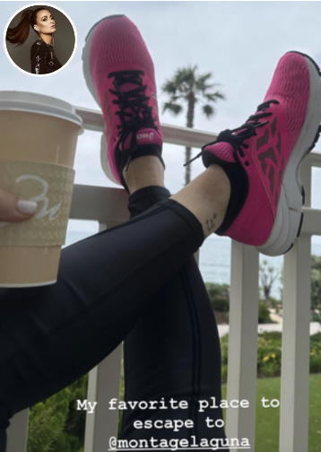 Kyle Richard’s Pink Sneakers