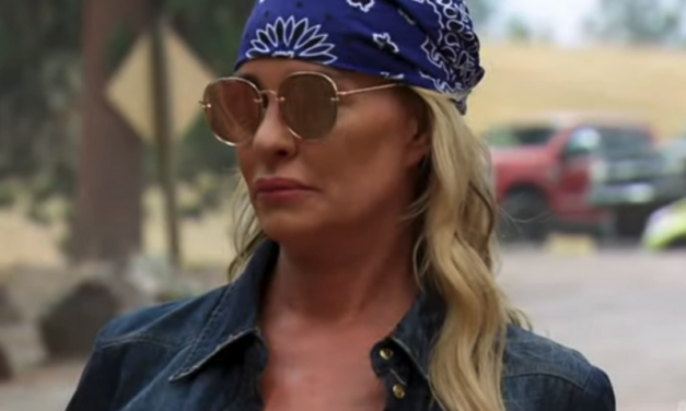 Taylor Armstrong’s Gold Round Sunglasses