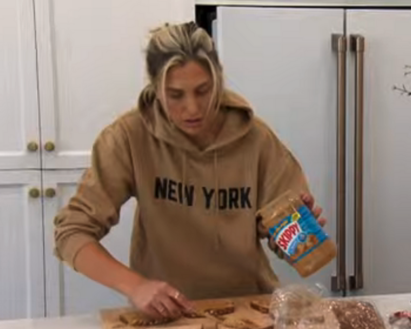 Gina Kirschenheiter’s Tan New York Hoodie