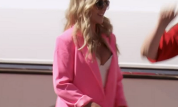 Tamra Judge’s Pink Blazer and Short Set