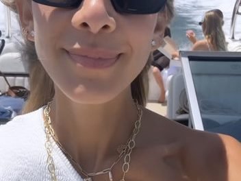 Erin Lichy’s White One Shoulder Bikini Look