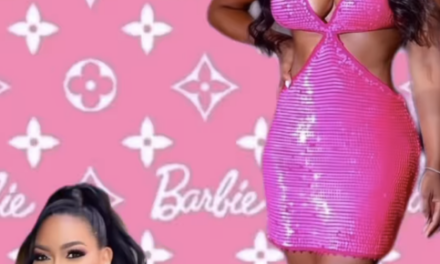 Kenya Moore’s Pink Sequin Mini Dress