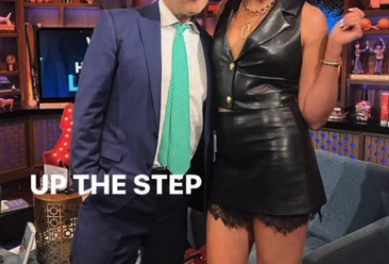 Shannon Beador’s Black Leather Outfit on WWHL