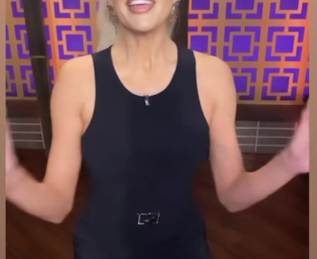 Erika Girardi’s Black Belted Jumpsuit