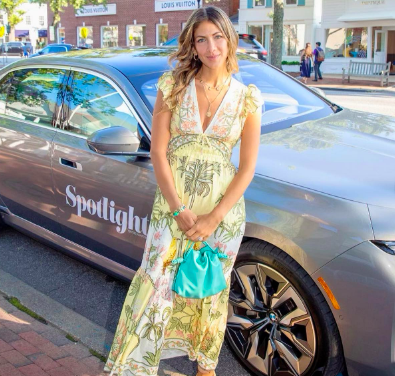 Erin Lichy’s Yellow Printed Maxi Dress