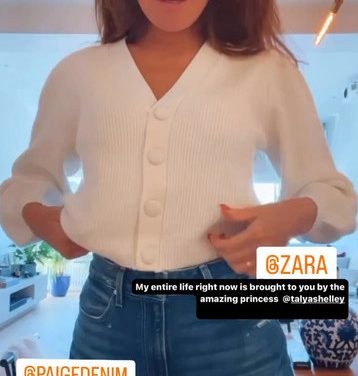 Brynn Whitfield’s White Cardigan and Jeans