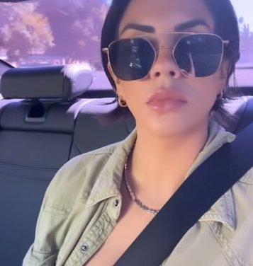 Katie Maloney’s Denim Shirt and Sunglasses