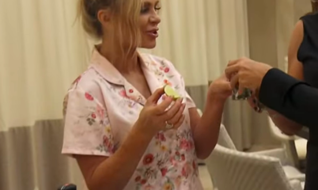 Tamra Judge’s Pink Floral Pajama Set