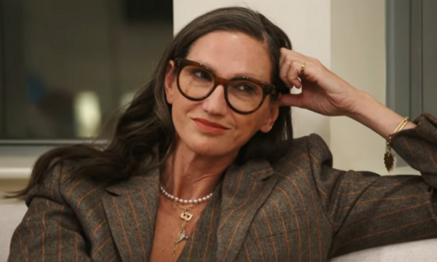 Jenna Lyons’ Grey Pinstripe Blazer