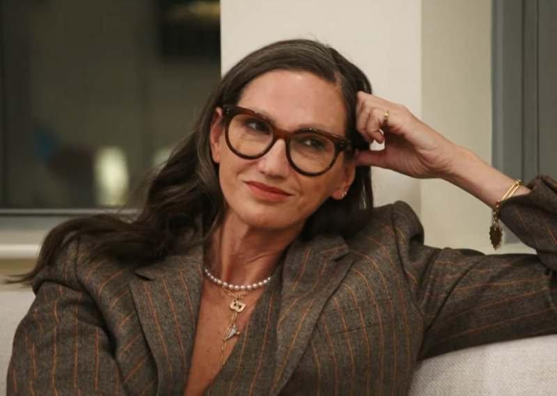 Jenna Lyons’ Grey Pinstripe Blazer