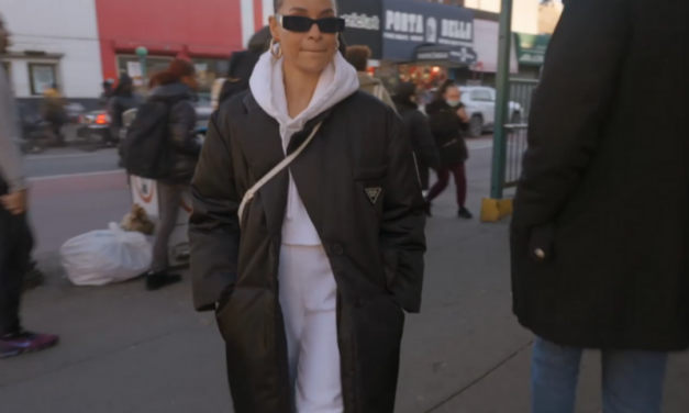 Sai De Silva’s Black Puffer Coat