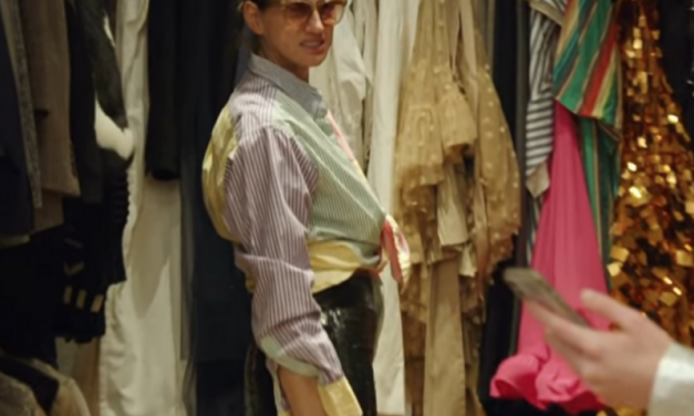 Jenna Lyons’ Colorblock Striped Shirt