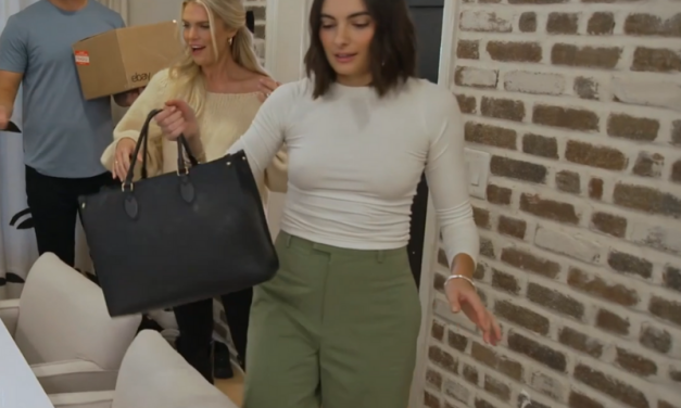 Paige DeSorbo’s Green Wide Leg Cargo Pants