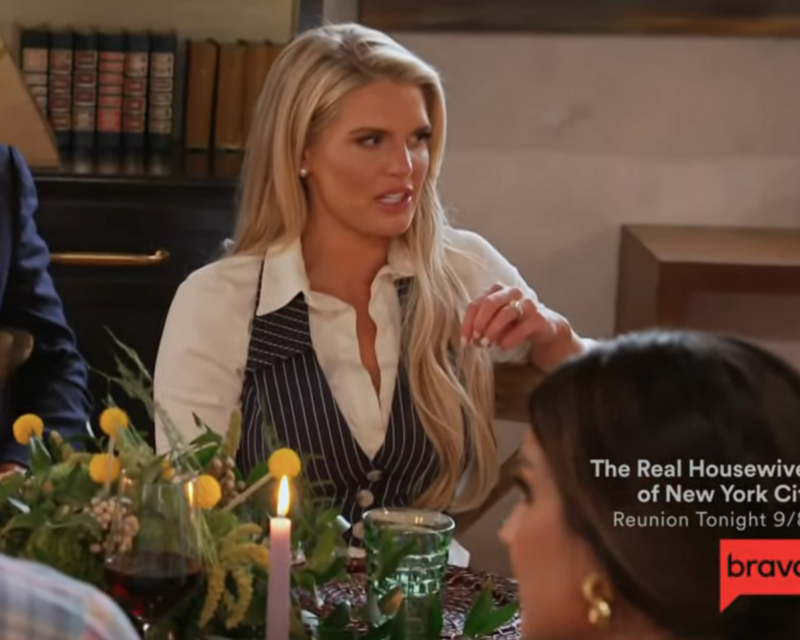 Madison LeCroy’s Navy Pinstriped Vest