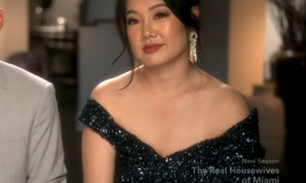 Crystal Kung Minkoff’s Navy Sequin Confessional Dress