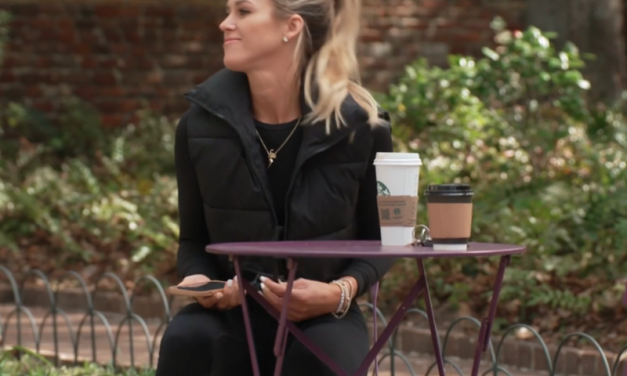 Olivia Flowers’ Black Cropped Vest and Sneakers