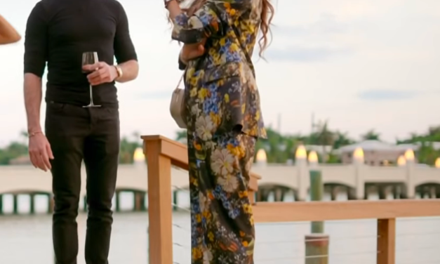 Adriana de Moura’s Black Floral Suit