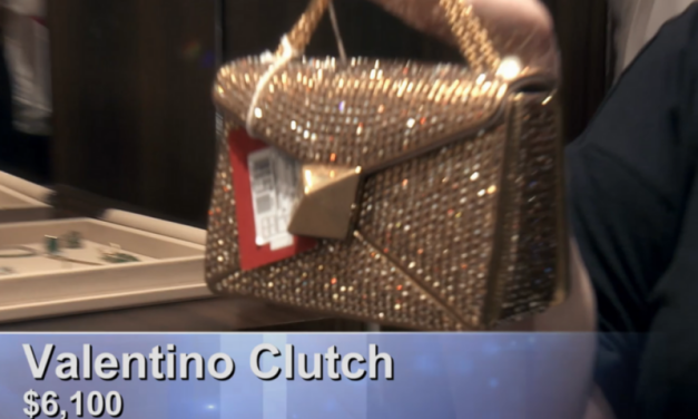 Crystal Kung Minkoff’s Gold Embellished Purse