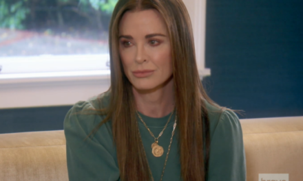 Kyle Richards’ Gold Moon and Stars Pendant