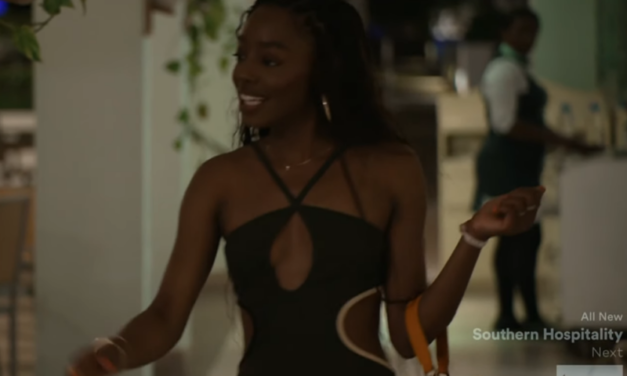 Venita Aspen’s Green Cutout Maxi Dress