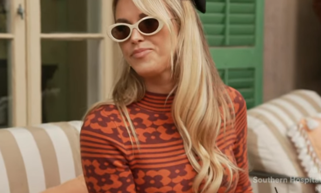 Olivia Flowers’ Orange Printed Dress