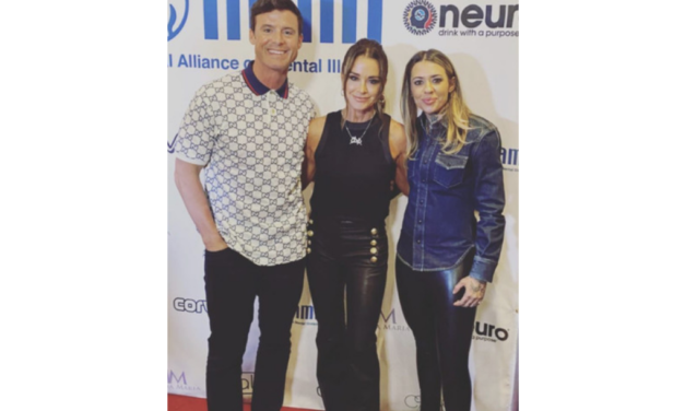 Kyle Richards’ Black Tank Top and Leather Pants