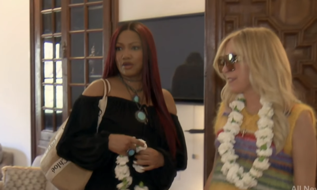 Garcelle Beauvais’ Black Off The Shoulder Maxi Dress