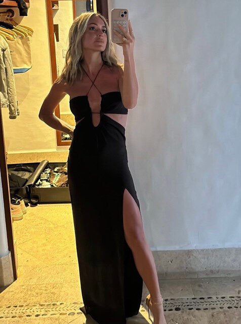 Kristin Cavallari’s Black Cutout Dress